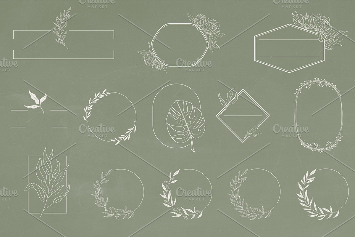 Minimal Logo Kit, a Branding & Logo Template by Garden in frame (Photo 5 of 11)