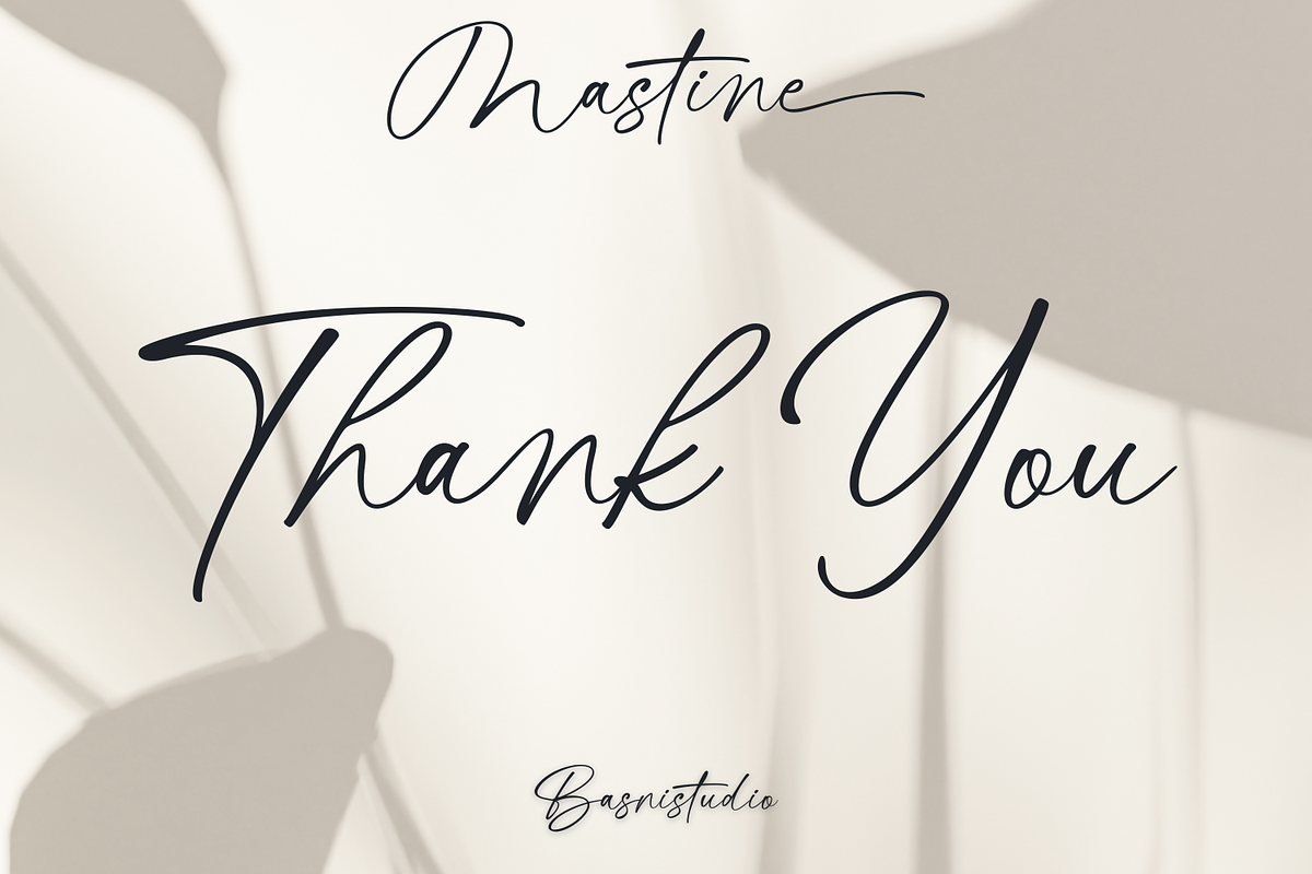 Mastine - Elegant Handwritten Font, a Handwritten Font by Basnistudio (Photo 16 of 16)