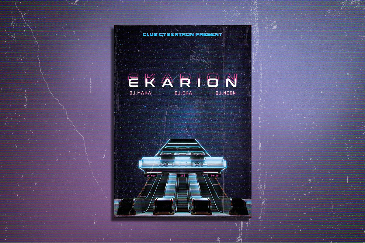 Club Flyer Ekarion, a Flyer Template by Midgardians