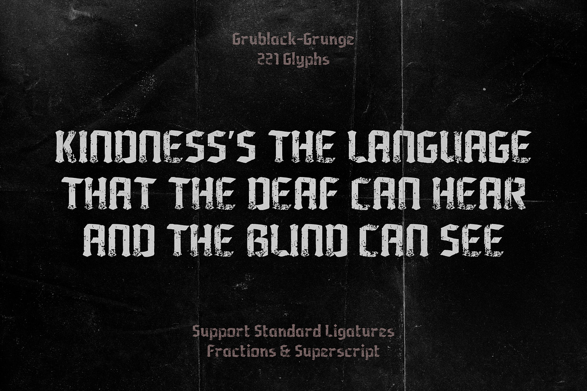 Grublack - Vintage Blackletter Font, a Blackletter Font by Drizy (Photo 2 of 10)