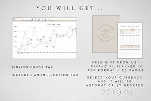 Digital Saving Planner Template