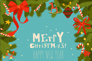 Santa Claus holding Gifts