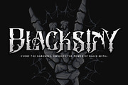 Blacksiny, a Blackletter Font by Letterara (Thumbnail 1 of 12)