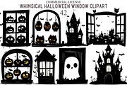 Quirky Halloween Window Clipart, an Illustration by designcity5 (Thumbnail 1 of 5)