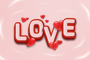 Love Editable Text Effect Template