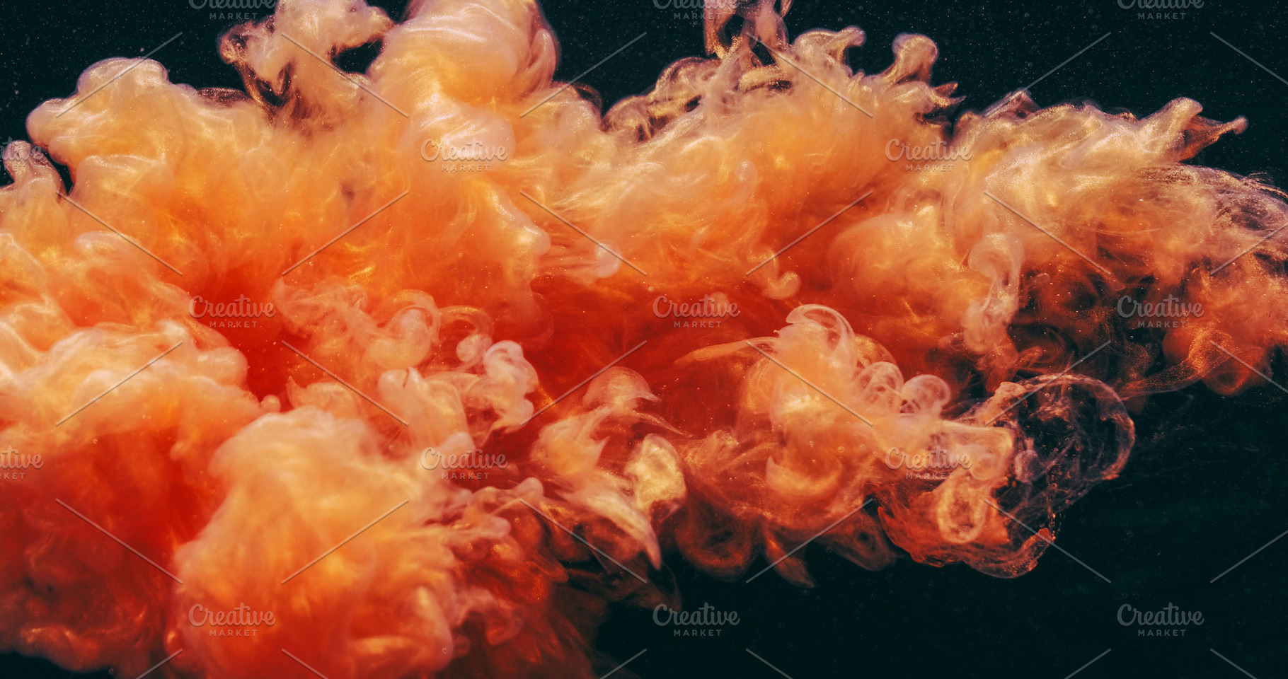 Haze splash underwater ink drop orange cloud fluid, a Background Photo by Photo Drive Studio