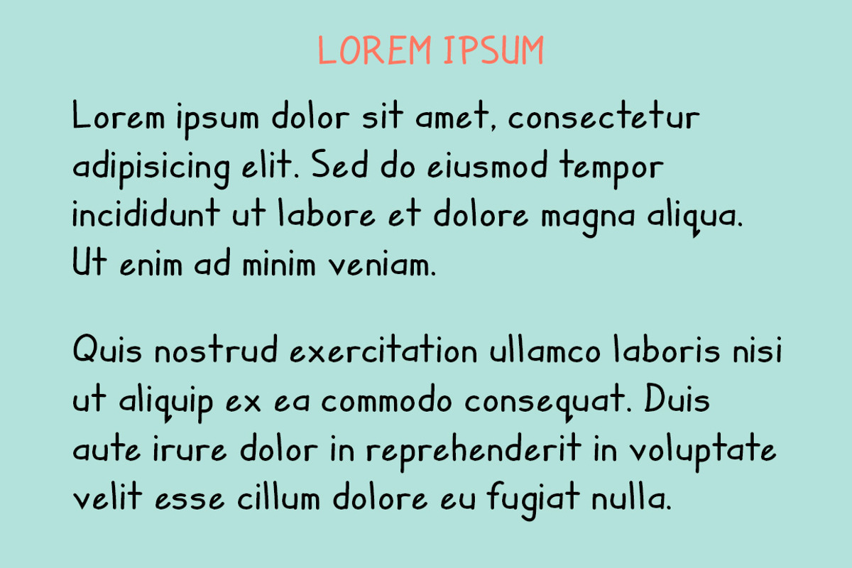Zuey Handwriting Typeface preview 3