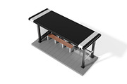 Bus Shelter 3D Model, an Architecture 3D Model by mrfauzi (Thumbnail 7 of 12)