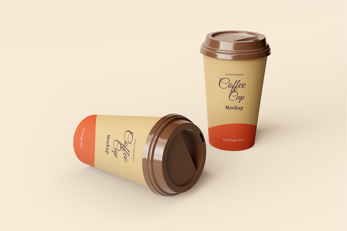 Coffee bag and coffee cup mockup, a Cups & Container Mockup by Runend (Photo 17 of 22)