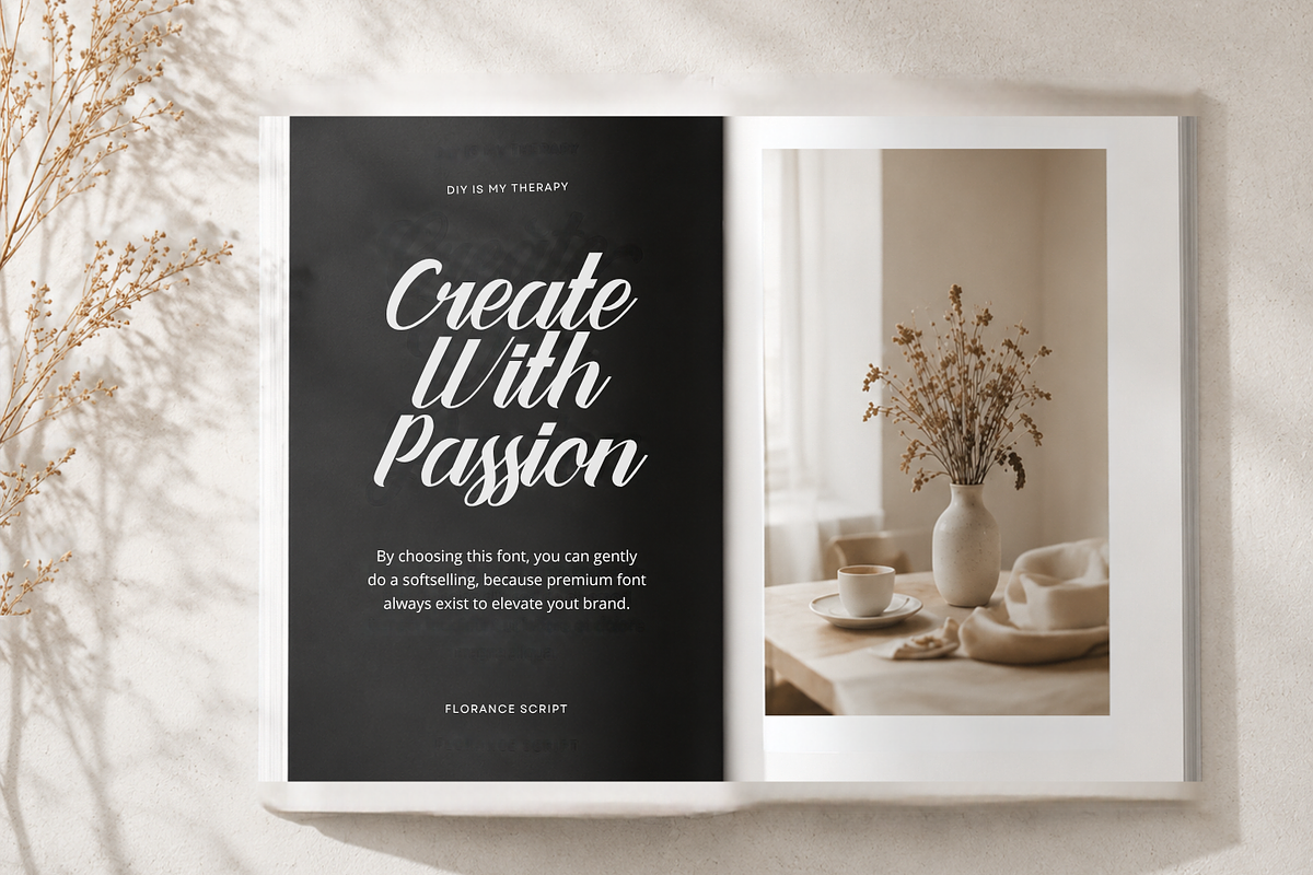 Florance Script, a Script Font by ShowUp! Studio (Photo 8 of 9)