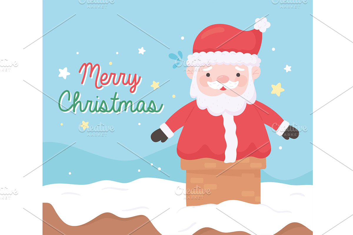 merry christmas celebration, an Illustration by studiogstock