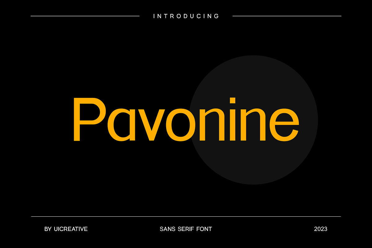 Pavonine Sans Serif Font, a Sans Serif Font by UICreative (Photo 1 of 13)