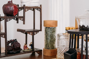 Buddha statue meditation chinese tea ceremony cup, a Food & Drink Photo by Photo Drive Studio