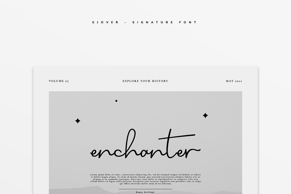 Sjover Handwritten Script Font, a Script Font by infernostudio3 (Photo 2 of 10)