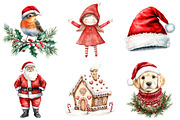Cute Christmas Clipart, a Seasonal Illustration by CitraGraphics (Thumbnail 4 of 6)
