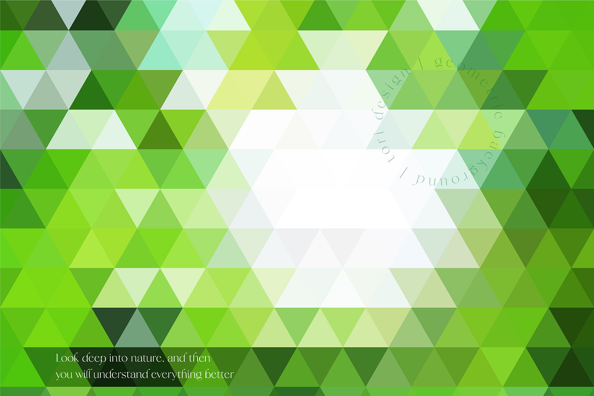 Nature Background Geometric Set preview 6