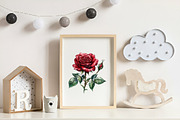 Gothic Roses Clipart, an Illustration by CreationArt (Thumbnail 5 of 9)