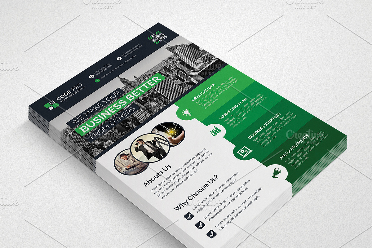 Flyers, a Flyer Template by pixelworkz (Photo 2 of 6)