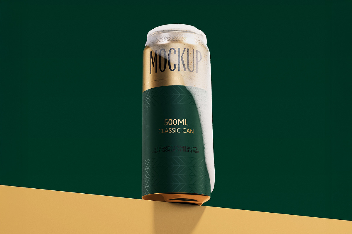 500ml Can Mockup | Plane Scene, a Packaging Mockup by AY Mock-Ups (Photo 2 of 9)