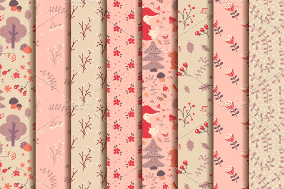 Dreamy forest collection, a Pattern Graphic by JuliaMalinovskaya (Photo 2 of 6)