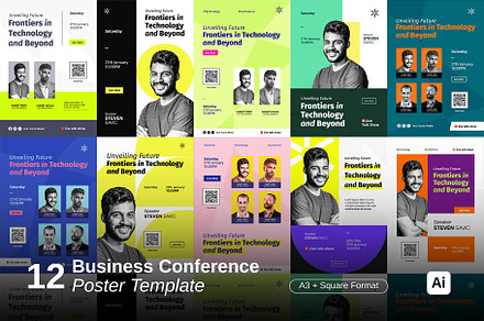 Business Conference Poster Template, a Poster Template by TMstudio16