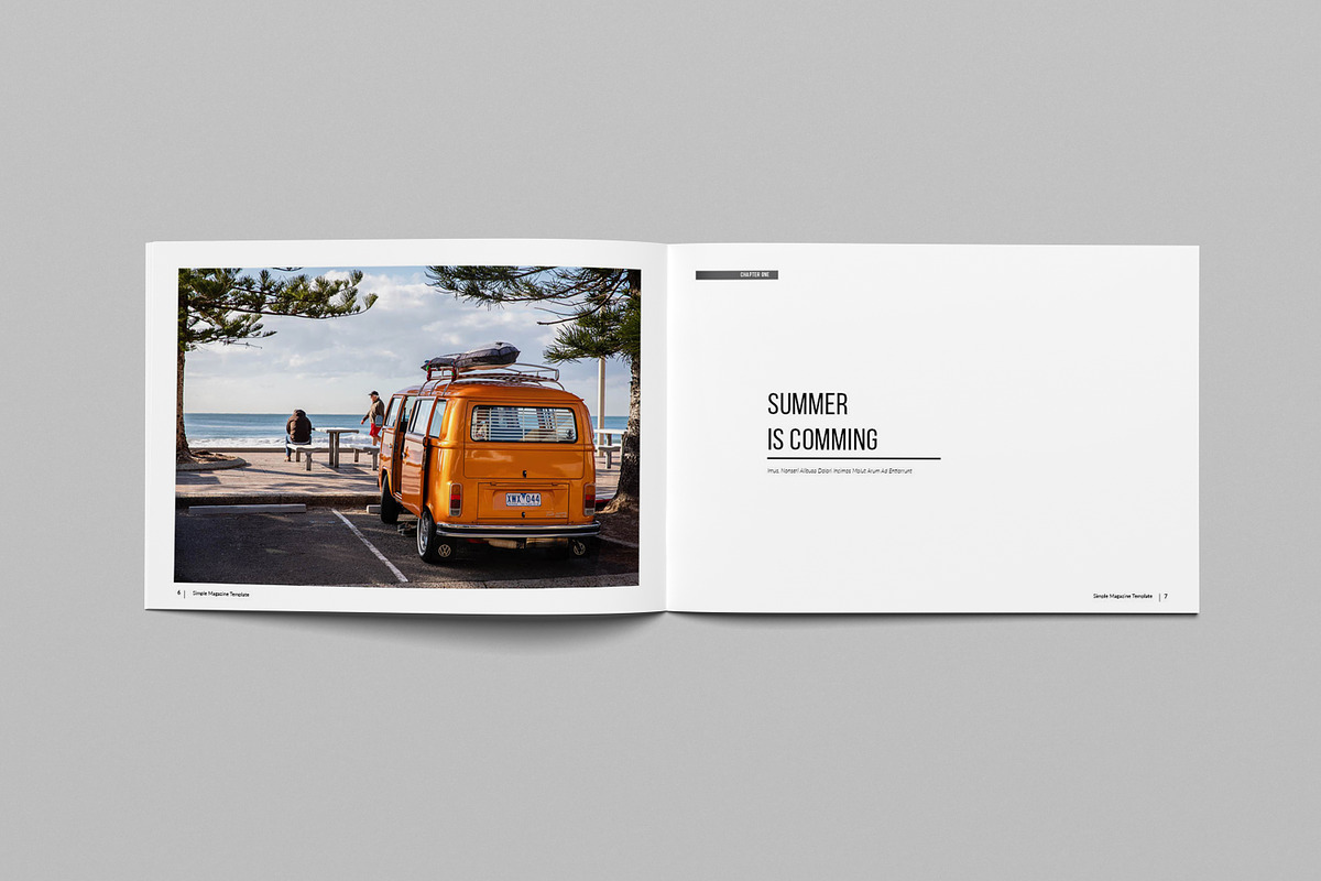 Landscape Magazine Template III, a Magazine Template by Uloel Design (Photo 3 of 12)