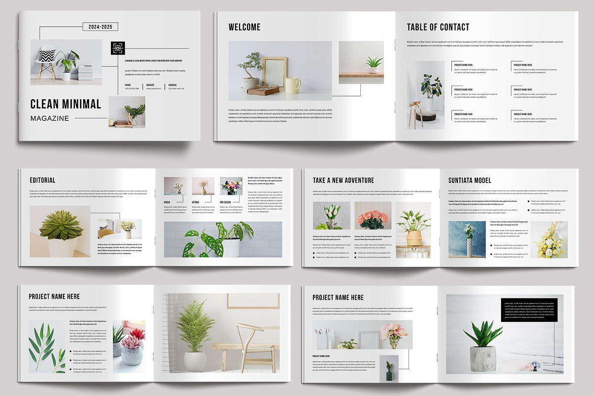Minimal Magazine Template, a Magazine Template by MightyDesign (Photo 1 of 6)