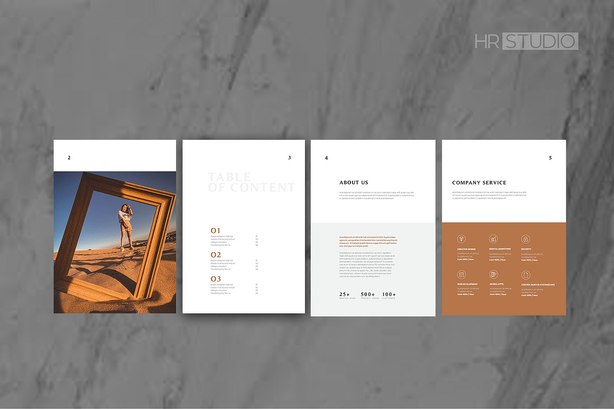 Company Profile | Adobe InDesign, a Brochure Template by HR Studio (Photo 2 of 10)
