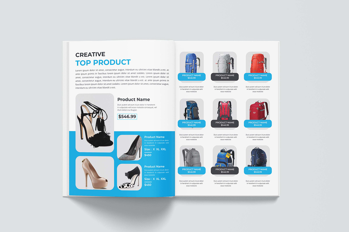 Product Catalog | MS Word & Indesign, a Flyer Template by obayes (Photo 6 of 9)
