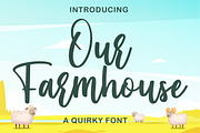 Our Farmhouse - Modern calligraphy, a Script Font by BearyType Studio (Thumbnail 1 of 6)