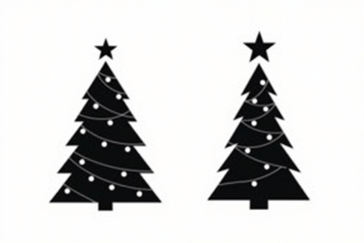 Cozy Holiday Tree Silhouette Designs, an Illustration by Gaye Art (Photo 19 of 21)