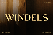 Windels - Elegant Serif Logo Font, a Serif Font by Pekotype (Thumbnail 1 of 15)