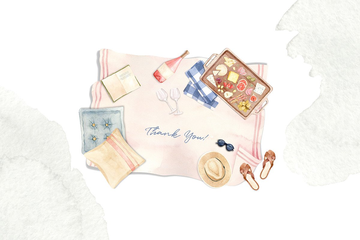 Picnic Time - Illustrations Set, a Food Illustration by Julia M. Watercolor (Photo 16 of 16)
