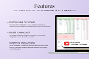 Simple Monthly Budget - Pastel, a Templates & Theme by The Creative Plans co (Thumbnail 3 of 10)