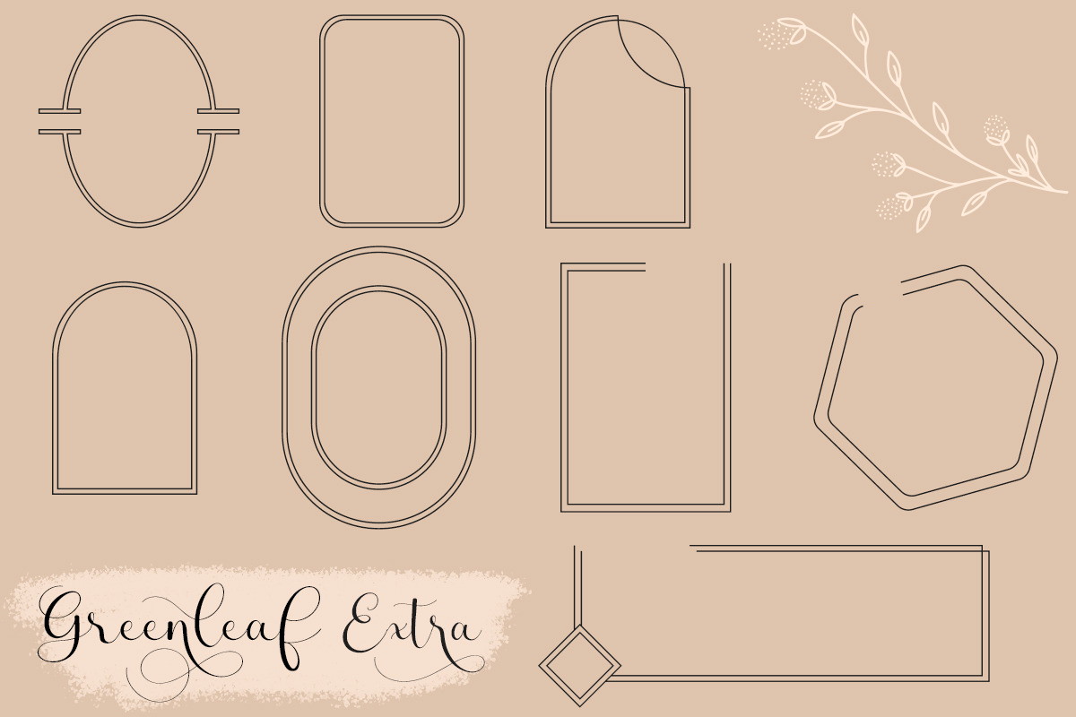 Greenleaf font duo, a Script Font by Barra & Beryl Co. (Photo 6 of 10)