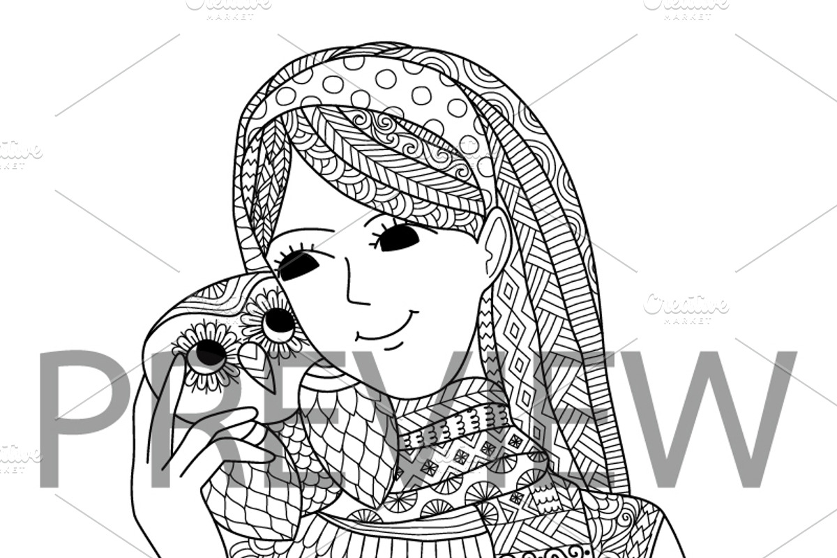 35 Valentine's coloring, an Animal Illustration by Somjai King (Photo 31 of 36)