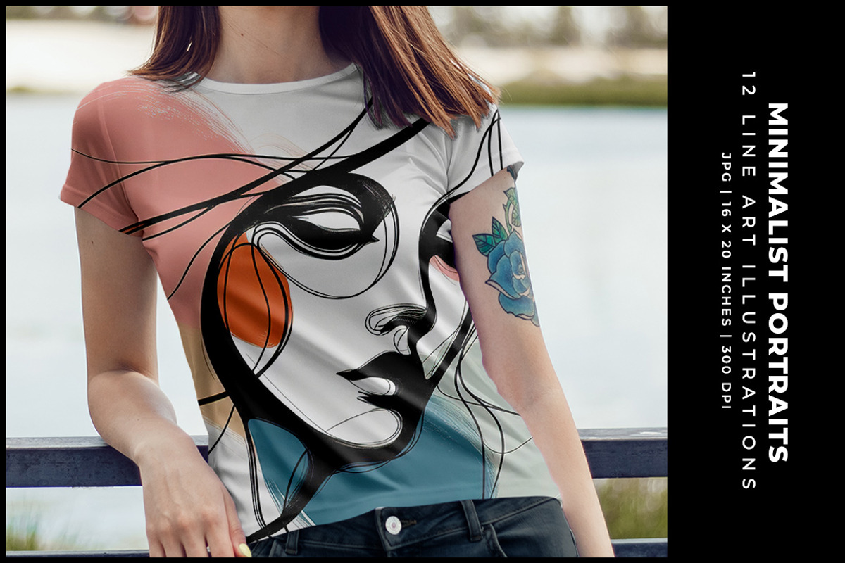 Minimalist Portraits, a Decorative Illustration by Digital Art Creations (Photo 8 of 8)