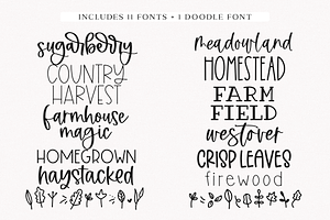 Farmhouse Font Bundle Part Three