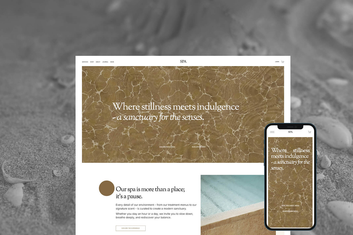 Day Spa - Squarespace Template