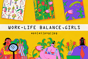 work/life balance - holistic health, a Food Illustration by okchizh (Thumbnail 1 of 8)