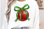 Merry & Bright Christmas Ornament, an Illustration by Craft Nest (Thumbnail 2 of 5)