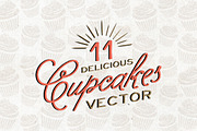 11 Delicious Cupcakes, a Decorative Illustration by SasiHouse (Thumbnail 1 of 2)