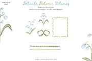 Grandmillenial Botanic Blue & Green, a Decorative Illustration by Essem Creatives (Thumbnail 5 of 7)