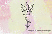 Lovely Floral Doodles, a Brush Add-On by Sense Library (Thumbnail 15 of 30)