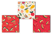 Summer Fruit Seamless Pattern Bundle, an Illustration by OK Design (Thumbnail 3 of 4)