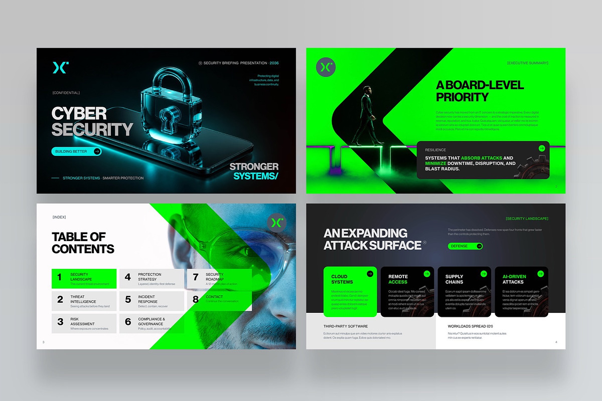 Cyber Security Presentation Template, a Presentation Template by BrandPacks (Photo 2 of 7)