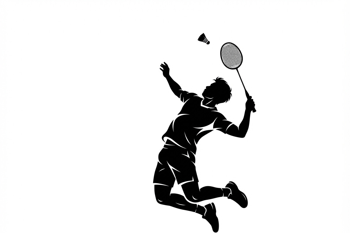60 Badminton Player Smash Silhouette, a Person Illustration by Amazin_art (Photo 3 of 26)