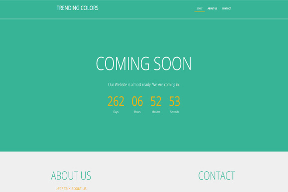Trending Colors-v2 Coming Soon, a Landing Page Template by earthquake (Photo 4 of 5)