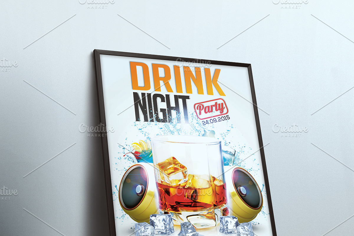 A4 Framed Poster Mockup, a Print Template by CREATIVE DUDE (Photo 5 of 9)