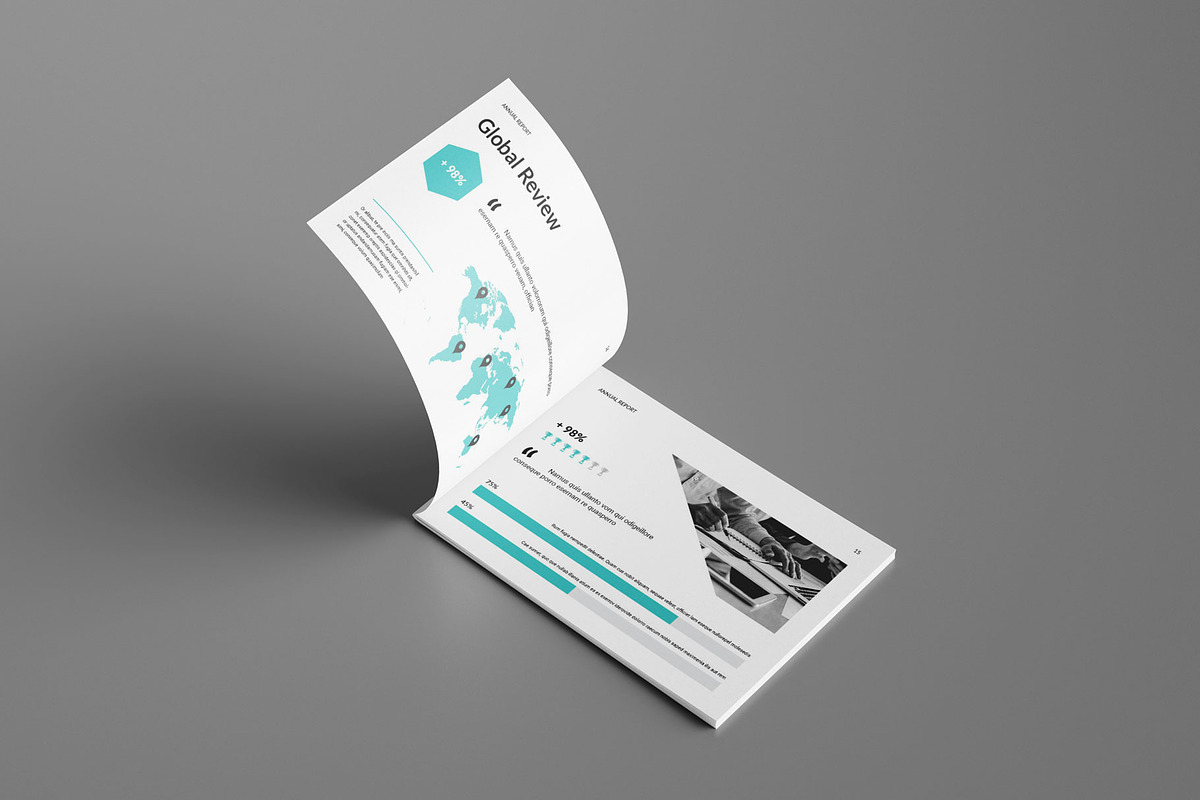 Annual Report Landscape Layout, a Brochure Template by Seeing-art (Photo 8 of 10)